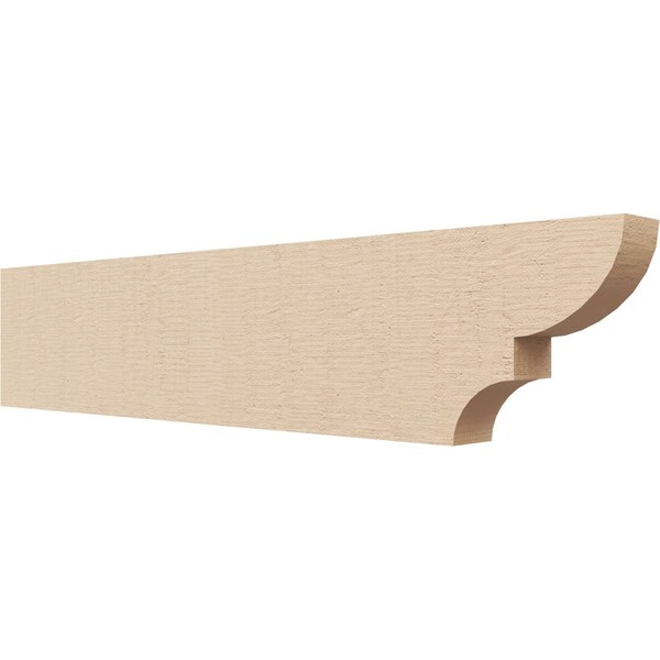 Ekena Millwork 2in. W x 6in. H x 28in. L Ridgewood Woodgrain TimberThane Rafter Tail, Primed Tan RFTUR02X06X28RIDRCPR - main